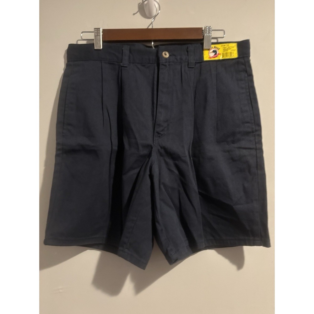 Vintage Duck Head Shorts Women's Size 16 Navy Blue Cotton Chino Adult NWT